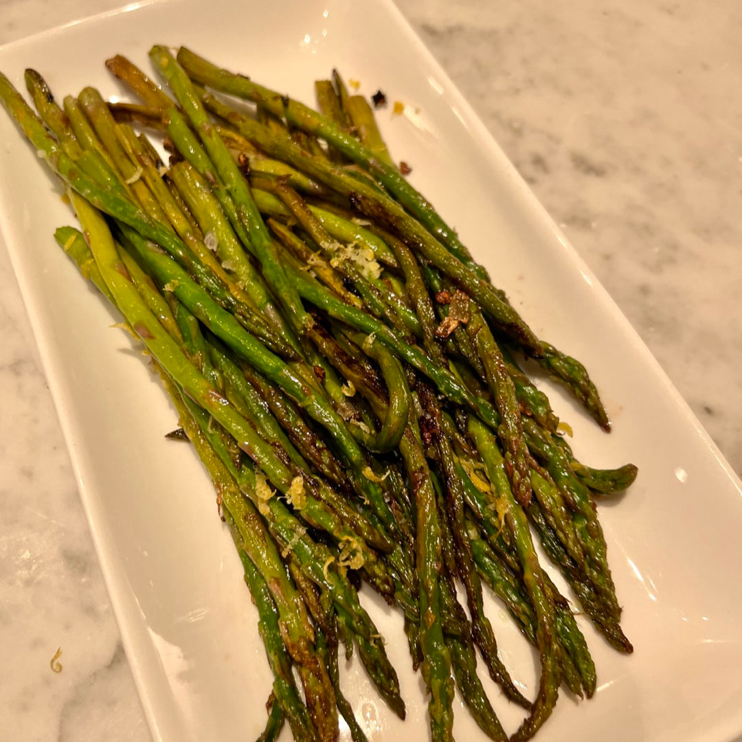 Charred Cast Iron Asparagus