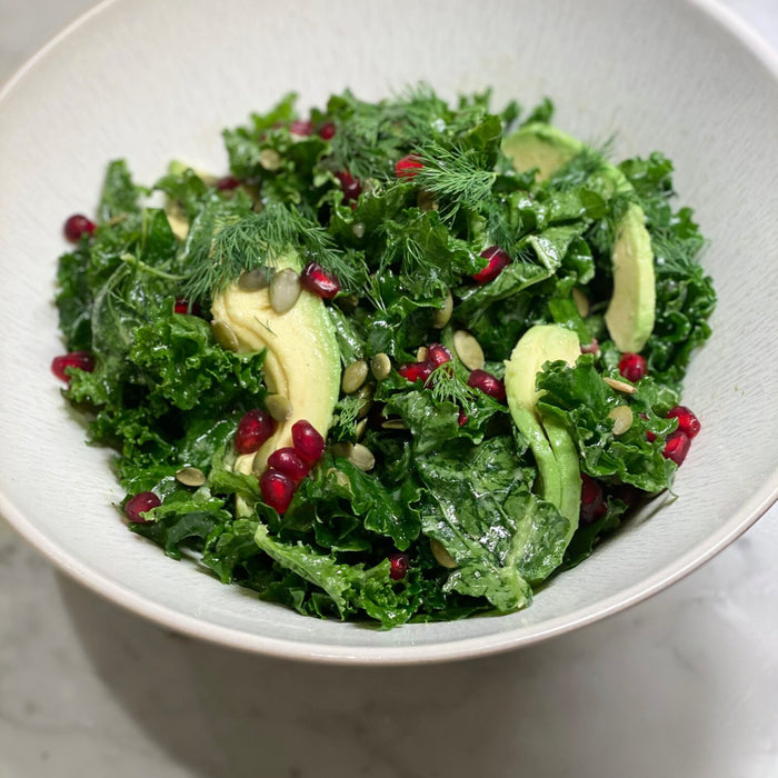 Chopped Garlicky Kale Salad - Living with Ivey