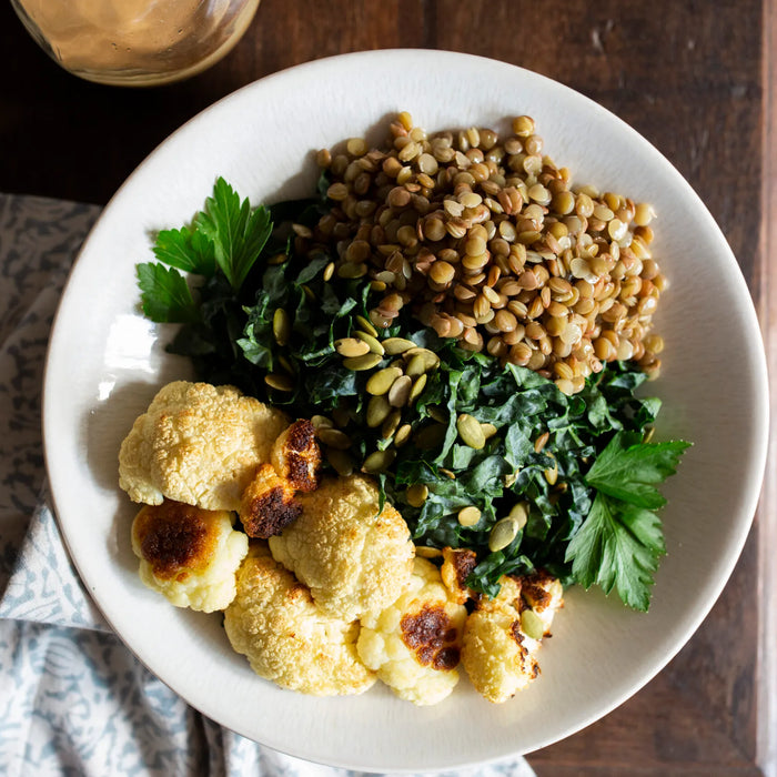 Cauliflower Lentil Bowl - Living with Ivey