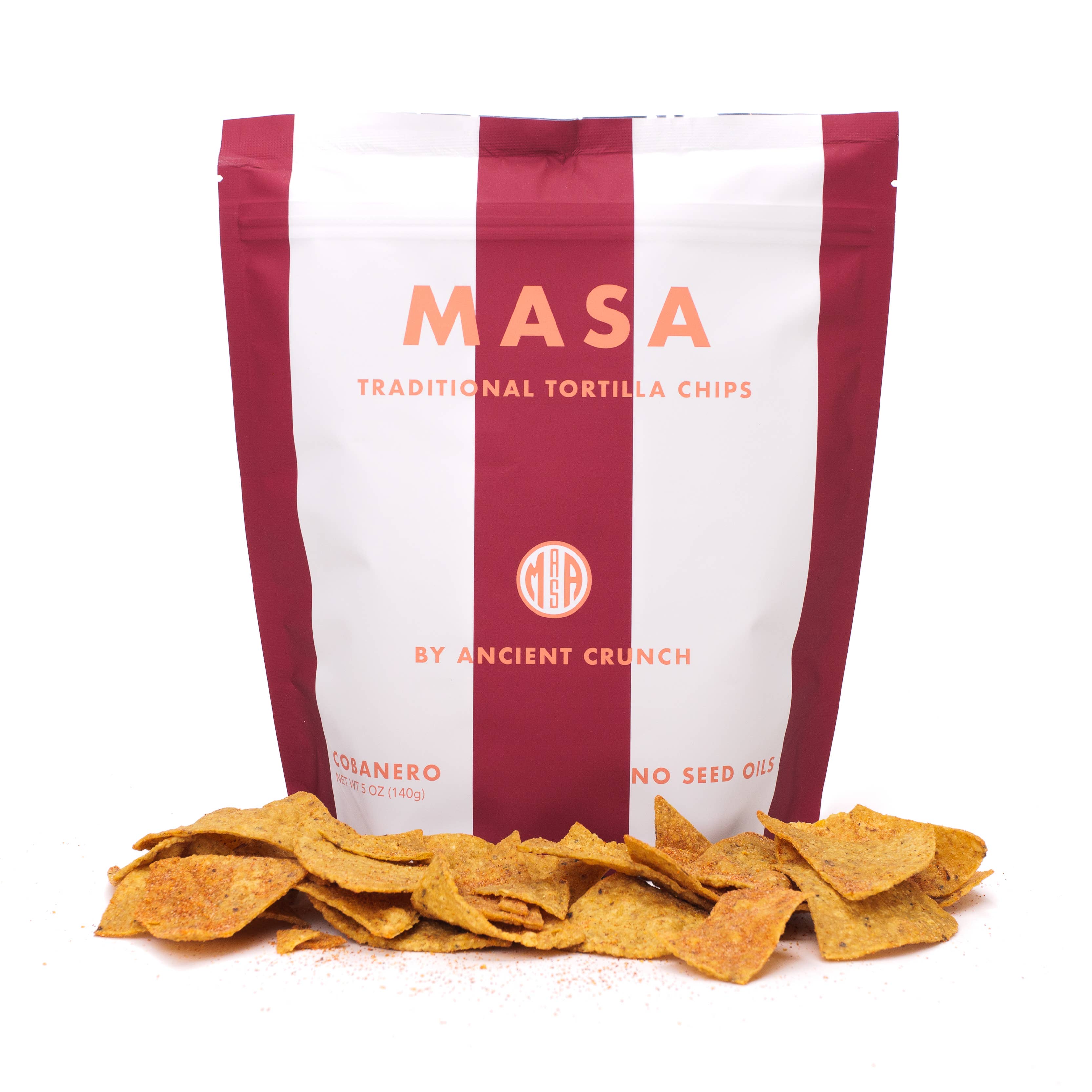 MASA Tortilla Chips - Cobanero, 5oz Bag Case - Living with Ivey