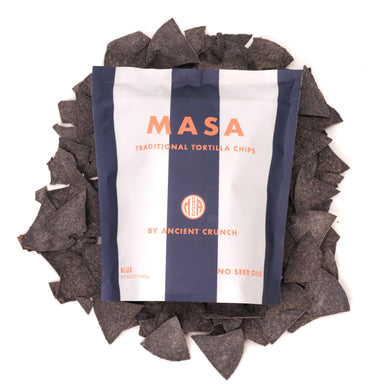 MASA Tortilla Chips - Blue, 5oz Bag Case - Living with Ivey