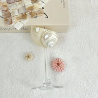 Kiyo Home | Clear Seashell Glasses 4- Piece Set