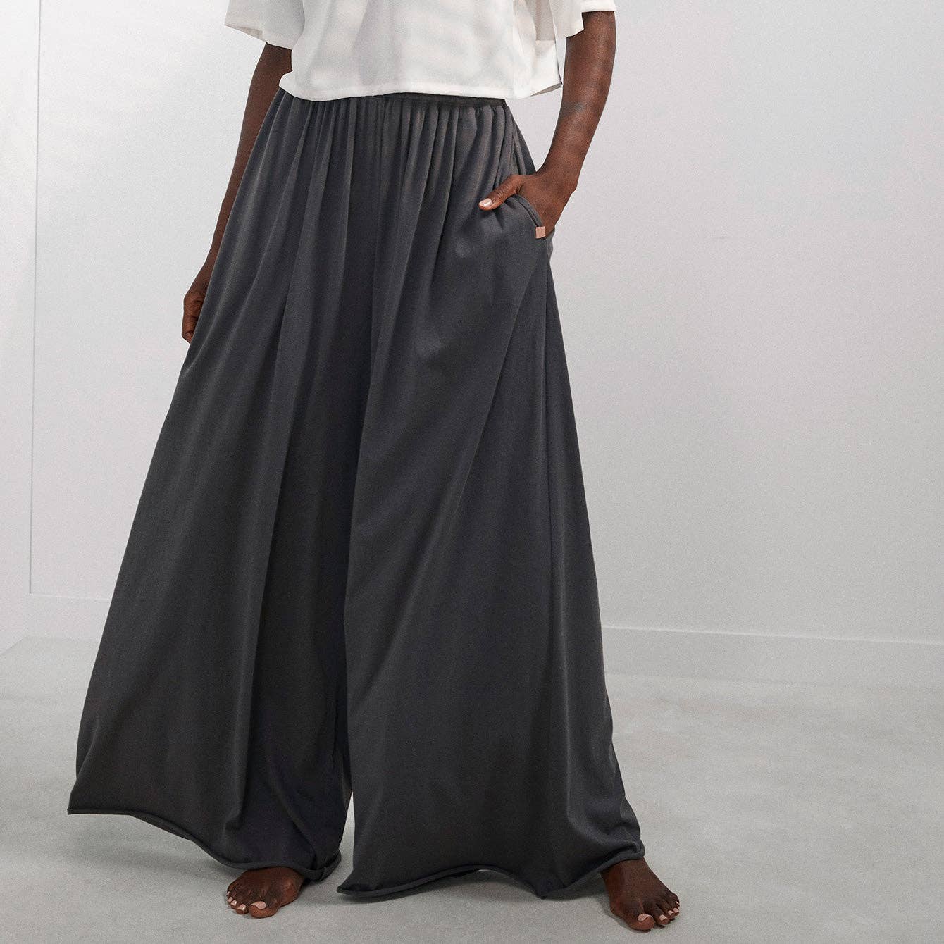 Organic Pima Wide Leg Pant