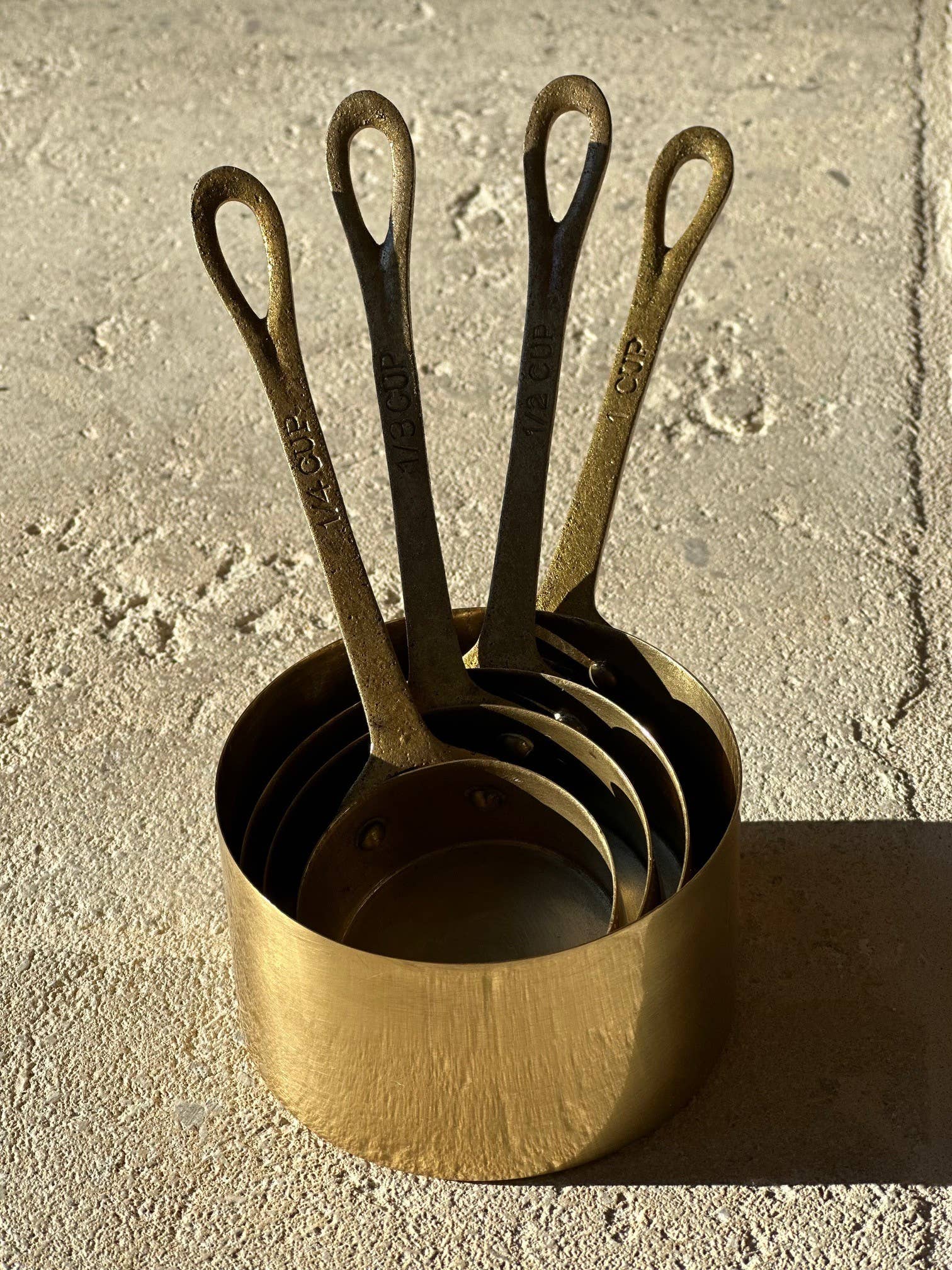 Artisan Brass Measuring Cup Set (of 4) - Living with Ivey