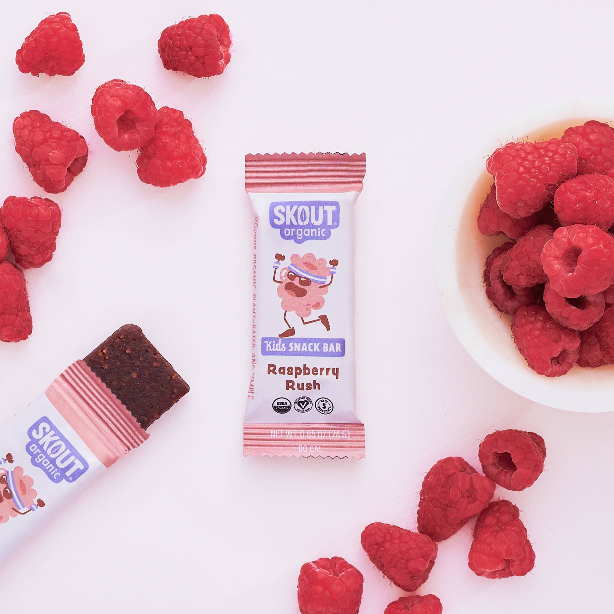 Raspberry Rush Kids Snack Bar