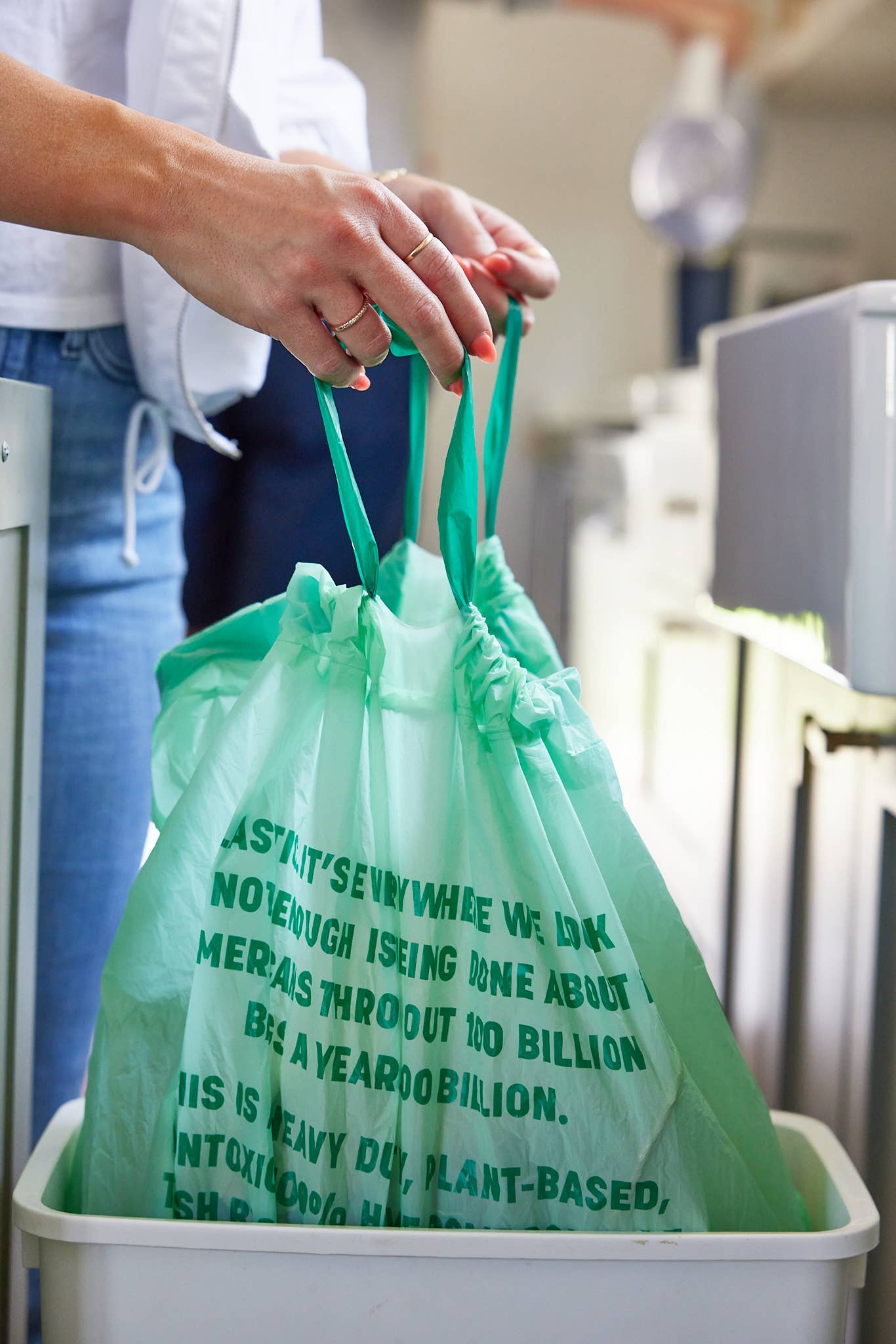 Tall Kitchen Drawstring Bags