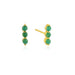 Nira Emerald Trio Studs - Living with Ivey