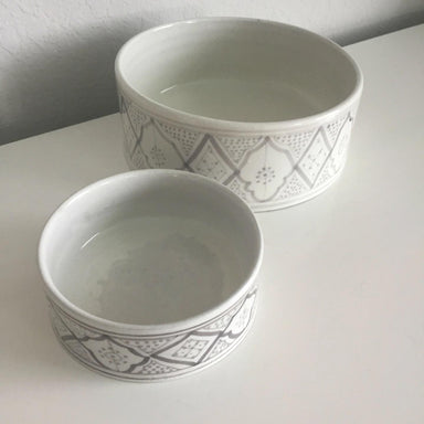 Porcelain Pet Bowl - Living with Ivey