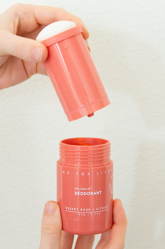 No Tox Life | Solidsilk Refillable Deodorant - Desert Rose + Citrus