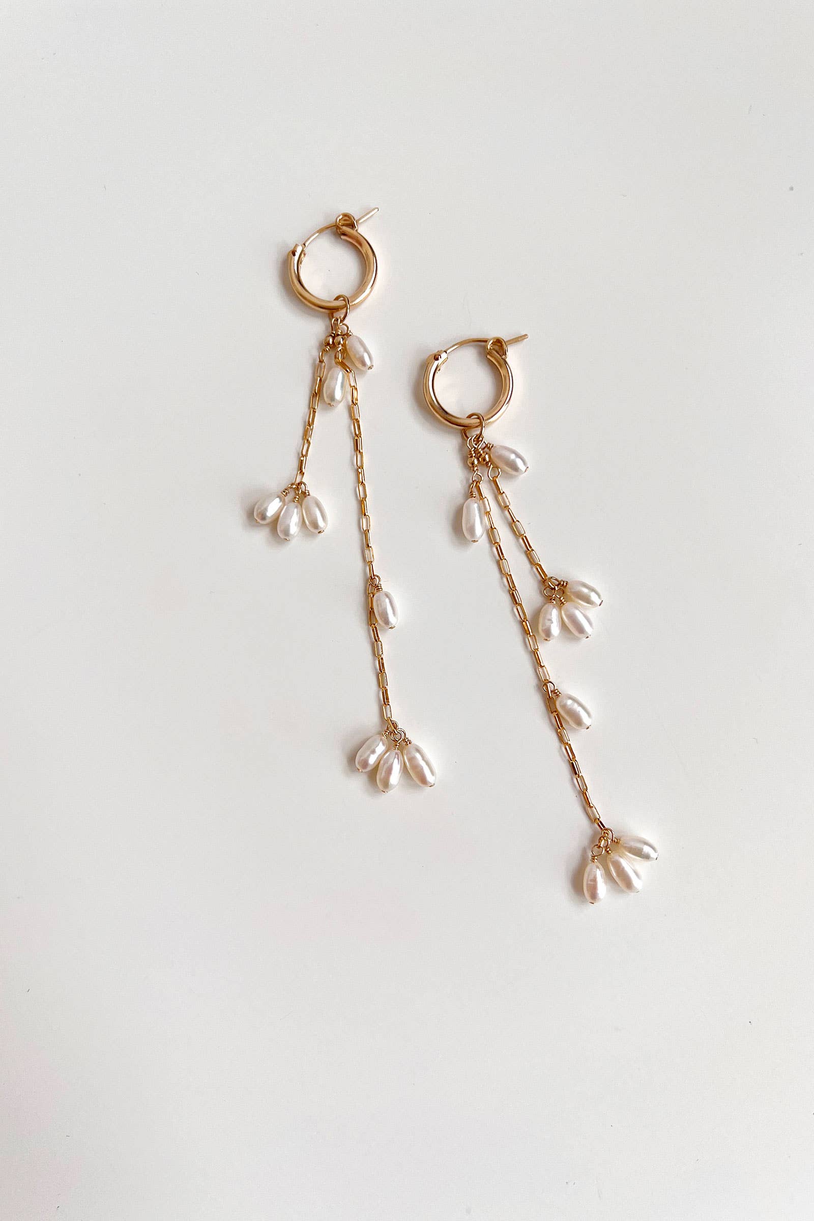 Falling Petals Mini Hoop Earrings - Living with Ivey