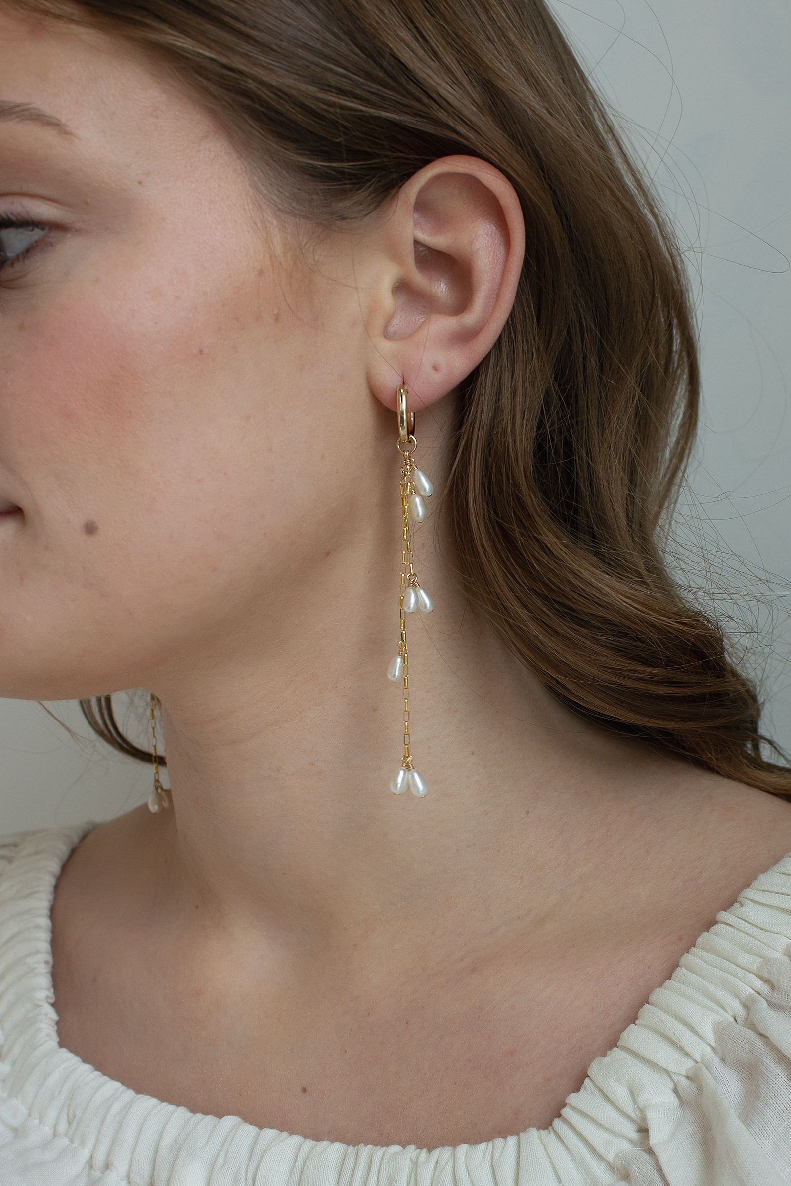 Falling Petals Mini Hoop Earrings - Living with Ivey