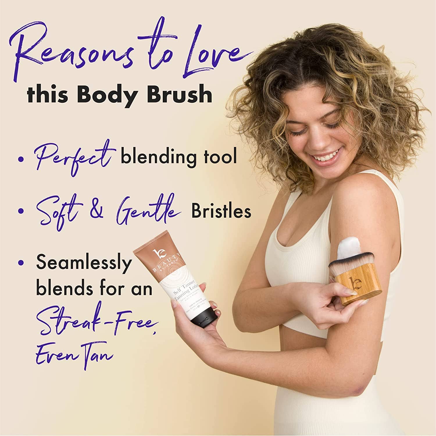 Self Tanner Application Kabuki Body Blending Brush