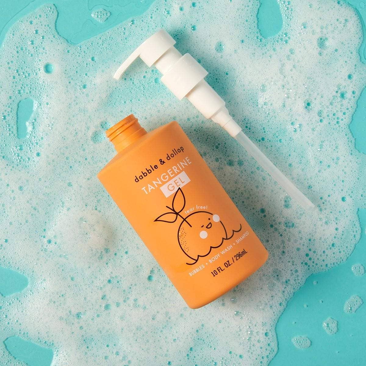 All-Natural Tangerine Shampoo, Body Wash & Bubbles