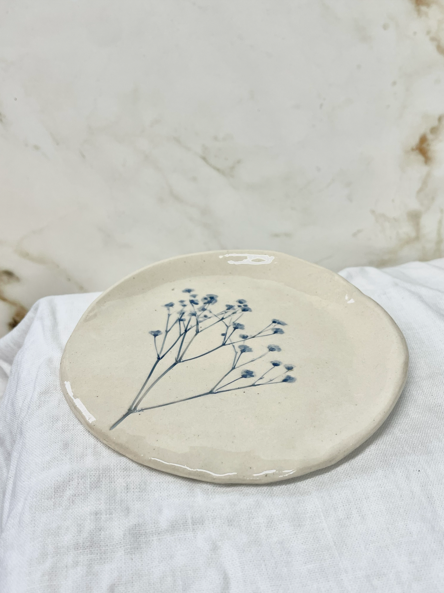 Hand-Painted Floral Spoon Rest