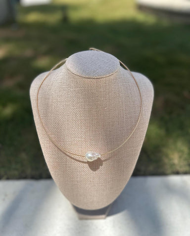 Neck Ring with Baroque Pearl - Living with Ivey