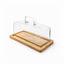 BIDKhome | Large Wooden Butter Dish with Glass Dome