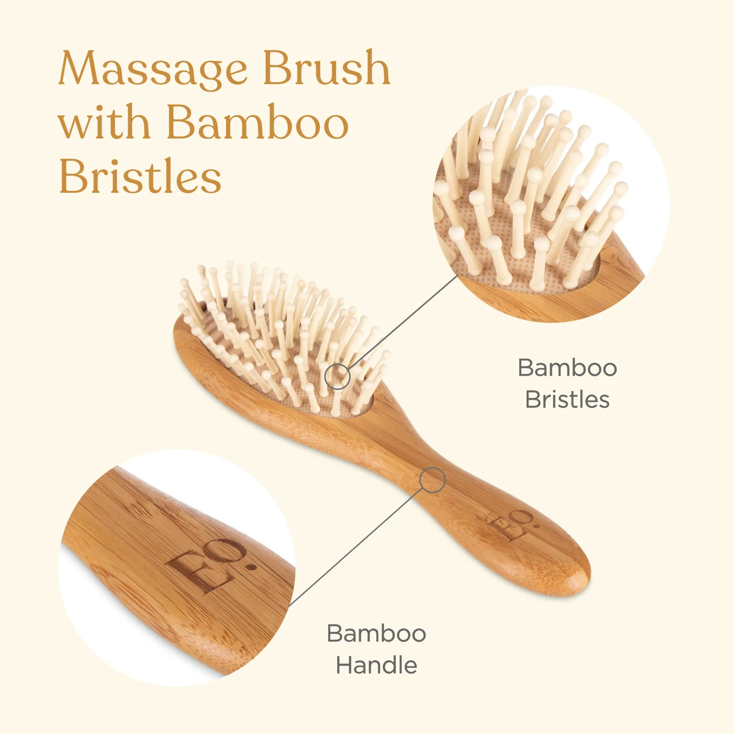 3-Piece Bamboo Brush & Comb Set - Living with Ivey