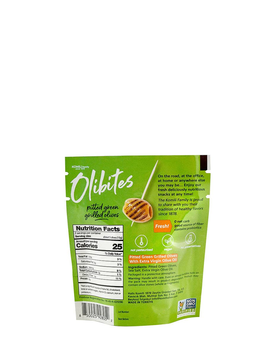 Olibites Pitted Green Grilled Olives 1 oz - Living with Ivey