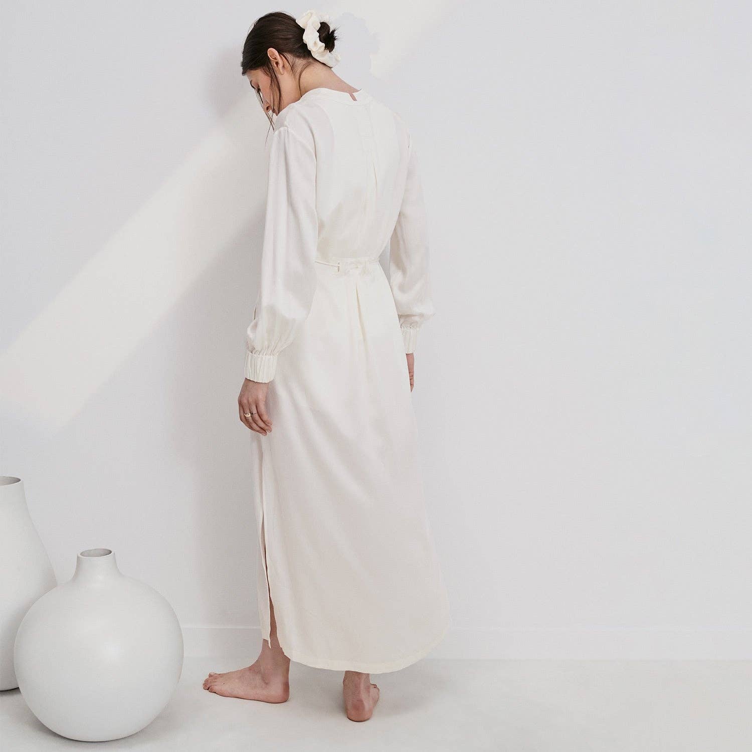 Washable Silk Long Robe - Living with Ivey