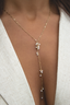 Christine Elizabeth Jewelry | Radiance Pearl Cluster Y-Necklace