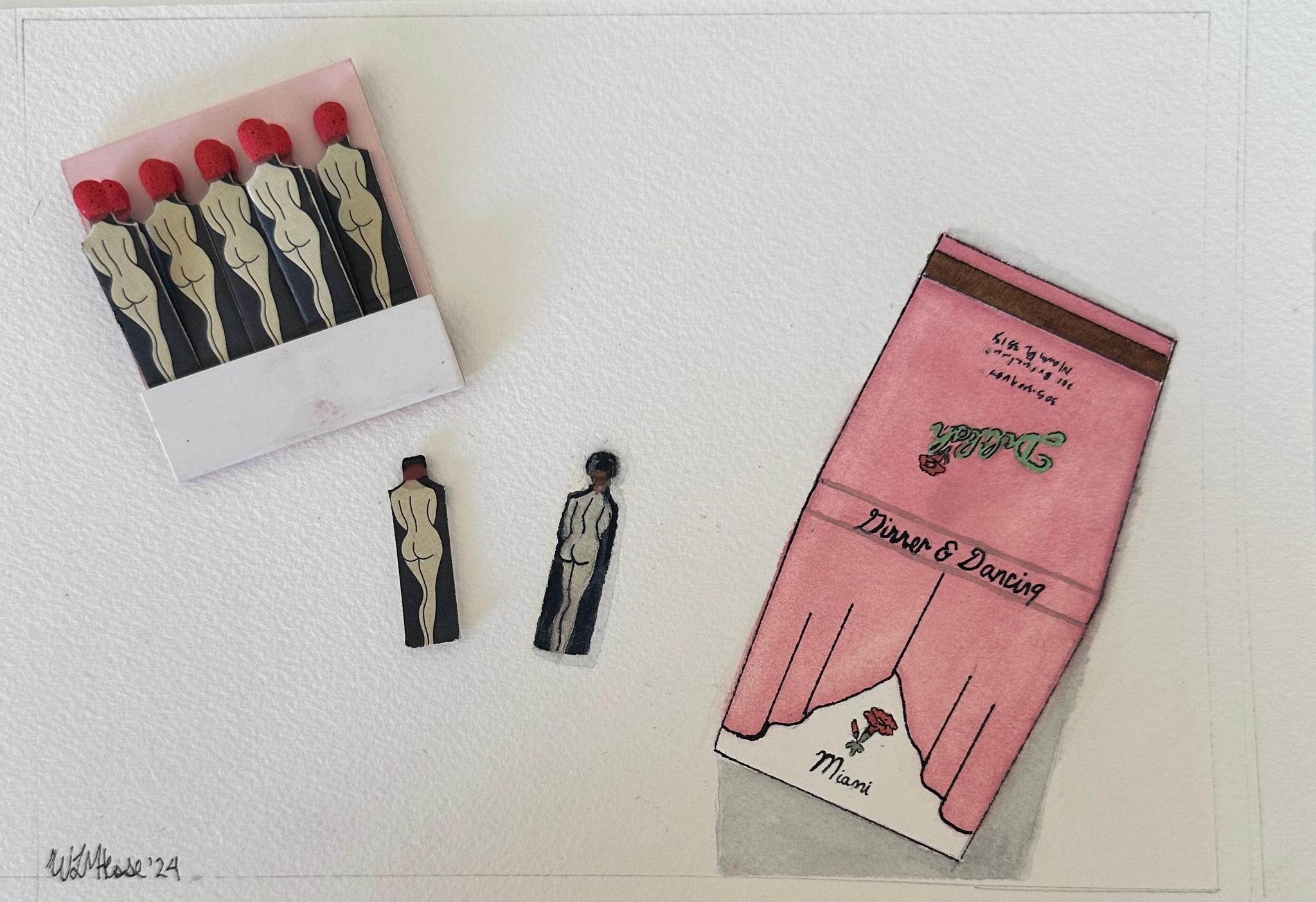 Matchbook Paintings - Living with Ivey