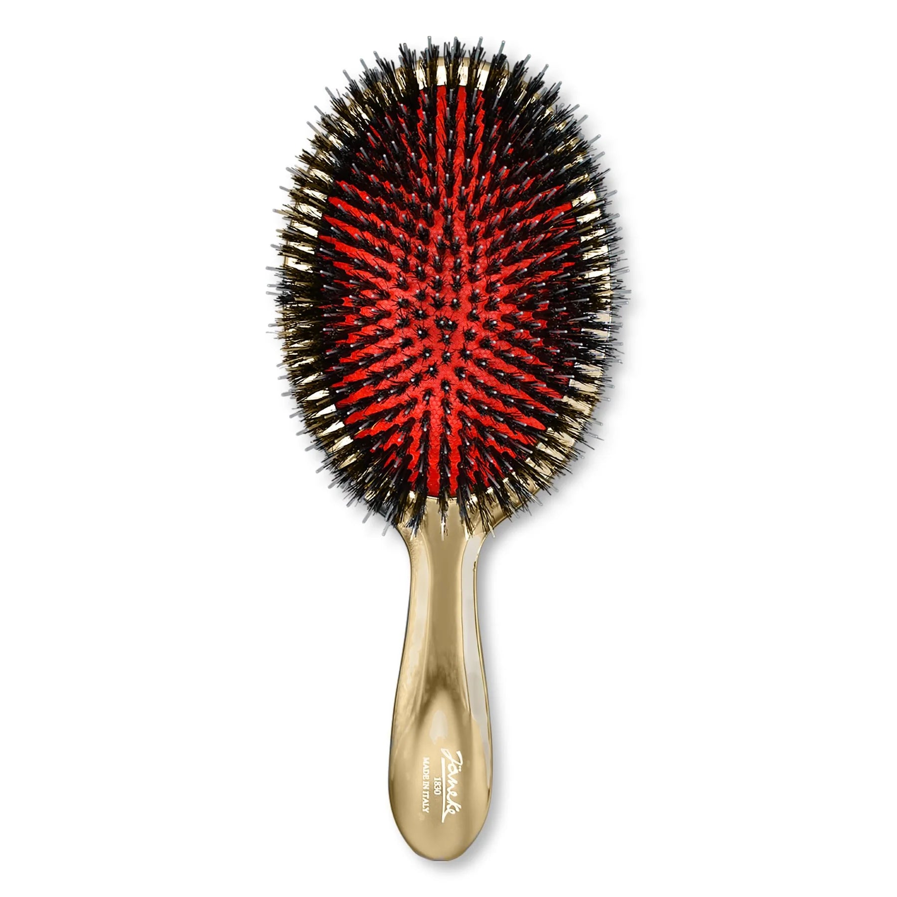 Large Mixed Bristle Hairbrush - Gold