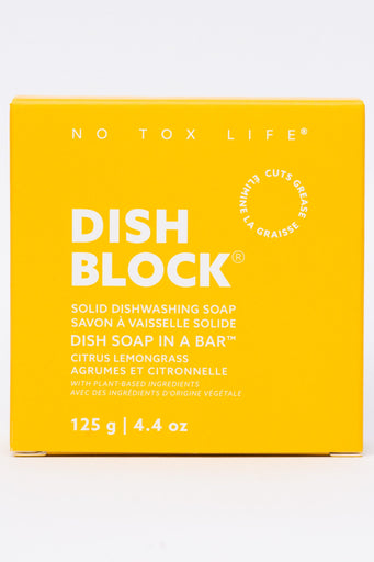 No Tox Life | Dish Block Solid Dish Soap - Citrus Lemongrass (4.4 oz)