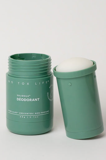 No Tox Life | Solidsilk Refillable Deodorant - Pure Aloe (Fragrance-Free)