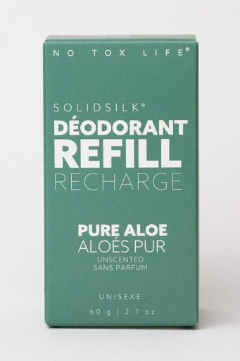 No Tox Life | Solidsilk Deodorant Refill Capsule - Pure Aloe (Fragrance-Free)