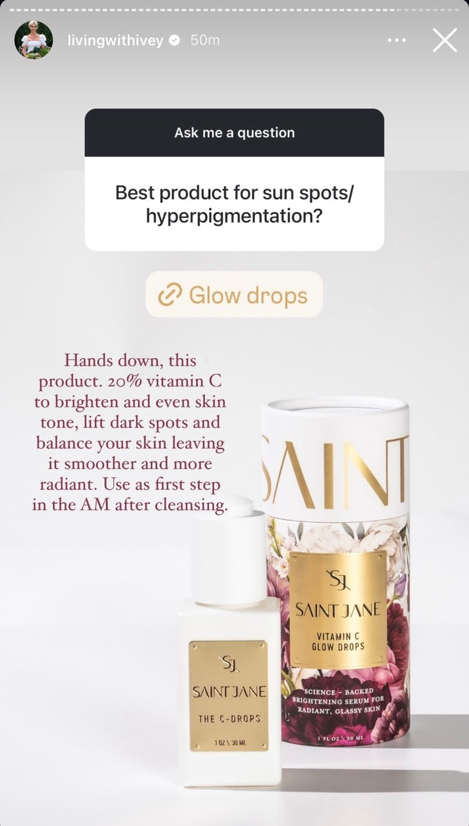 Vitamin C Glow Drops - Brightening Serum - Living with Ivey