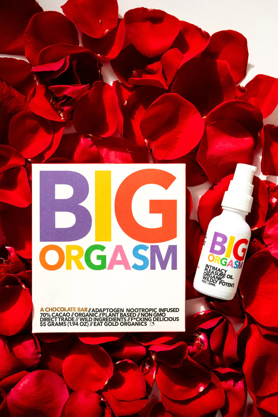 Big Orgasm Bundle: Chocolate and Intimacy Oil