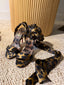 Christian Louboutin Sandale Du Désert 100 Cheetah Print satin crêpe sandals - size 38
