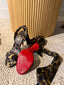 Christian Louboutin Sandale Du Désert 100 Cheetah Print satin crêpe sandals - size 38