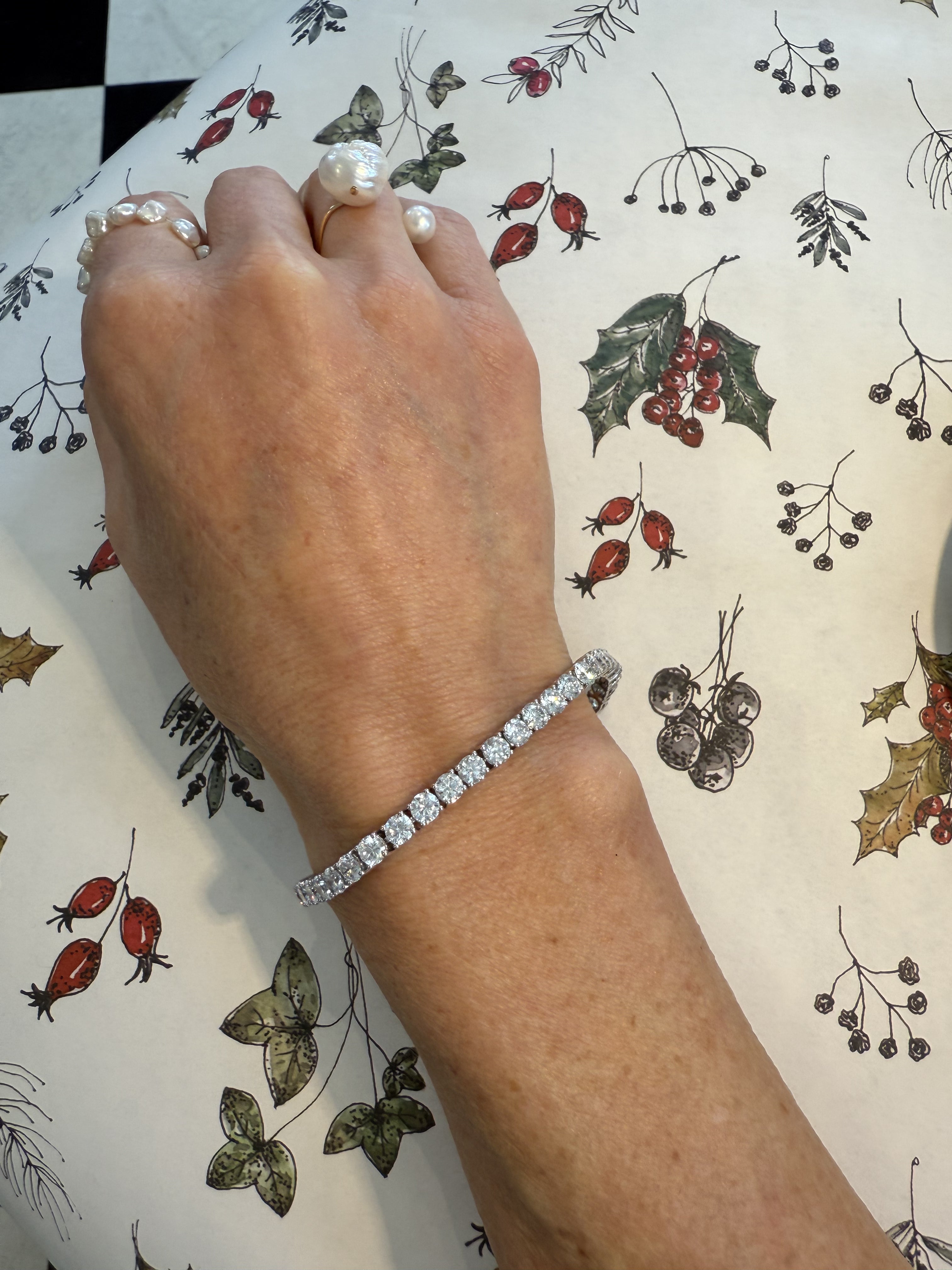 White Gold Tennis Bracelet