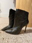 Alexandre Birman Snakeskin Booties- size 37.5