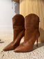 Alexandre Birman Leather Western Booties - size 38