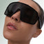 Lenox & Sixteenth | The Black Shield Sunglasses