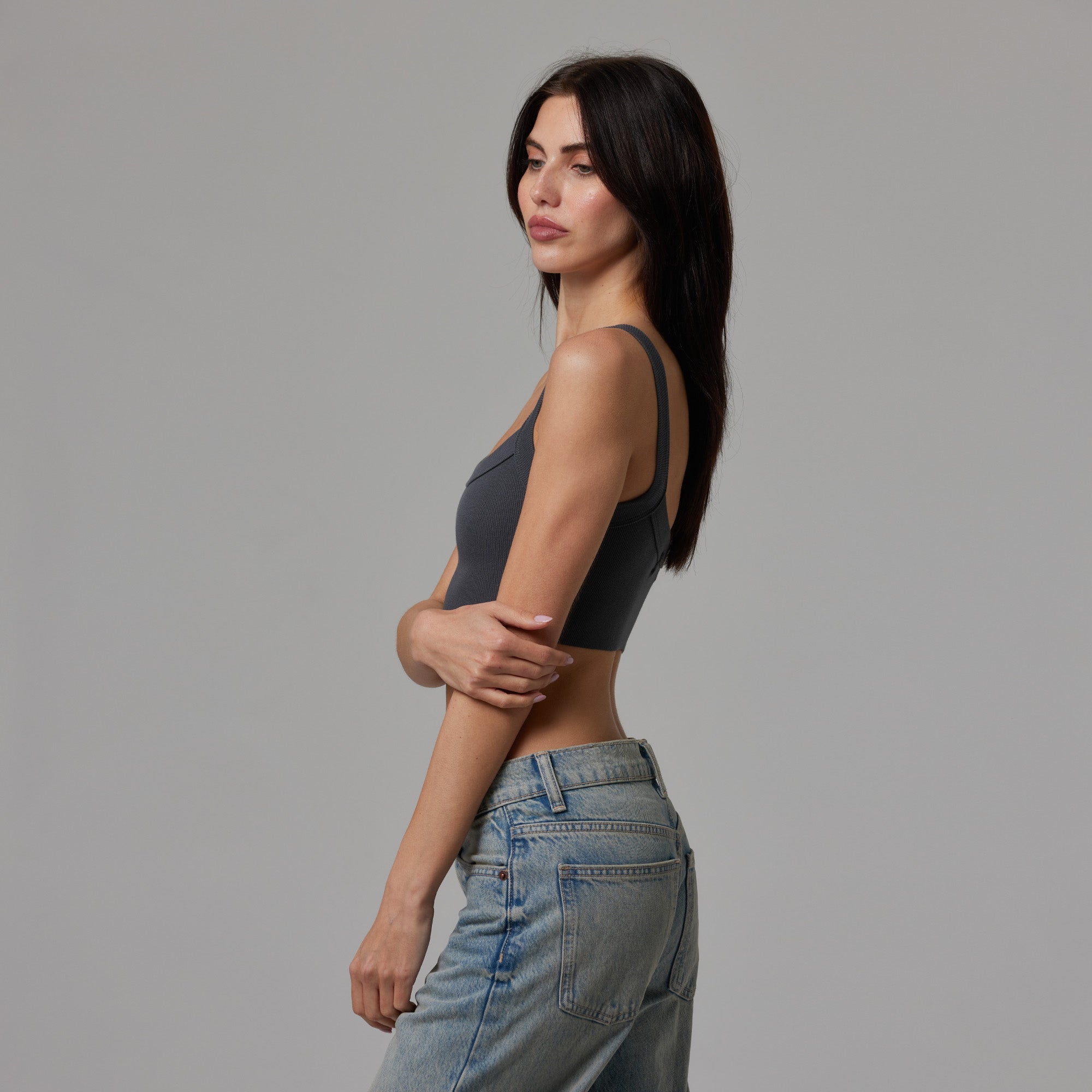 Raw Hem Crop Tank - Living with Ivey