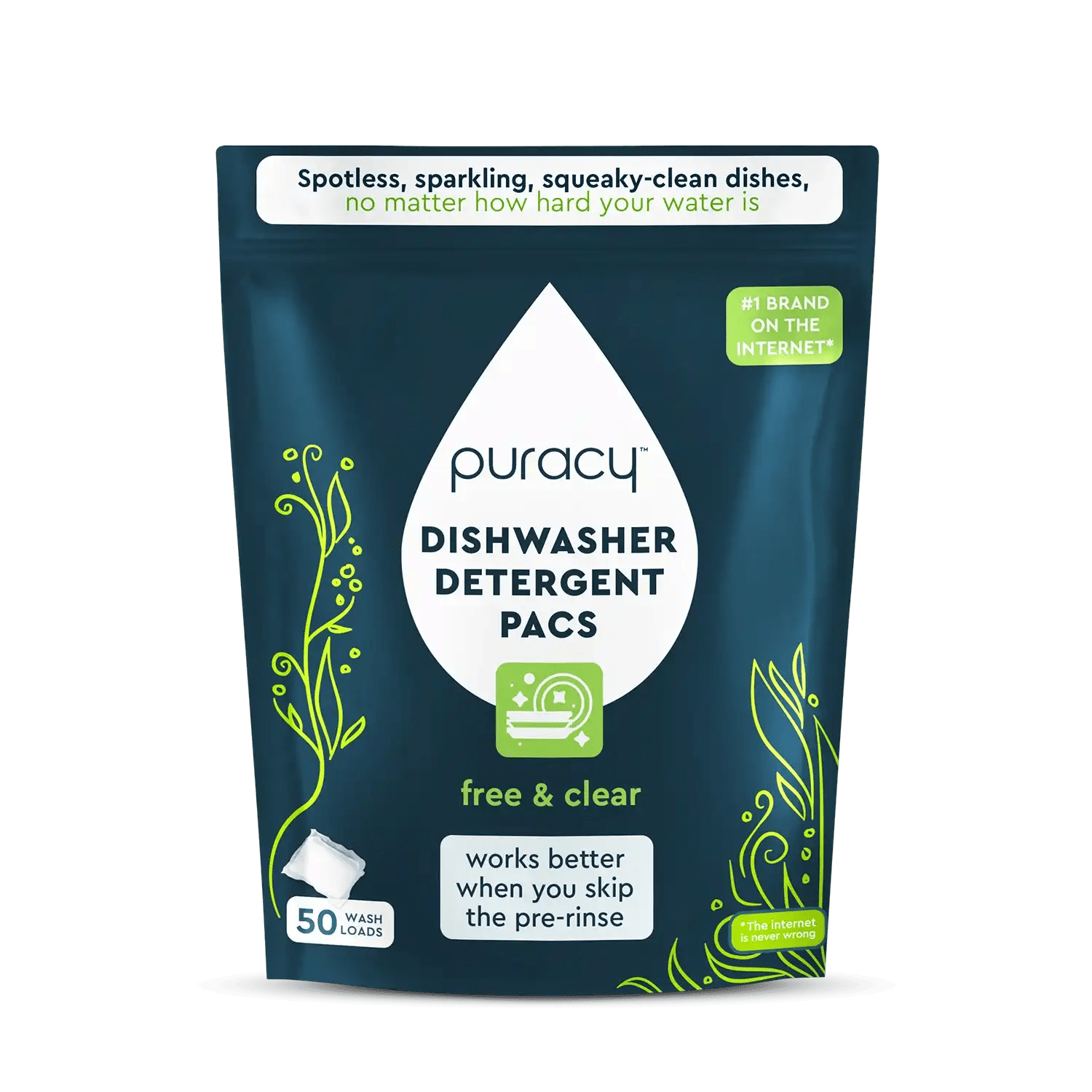 Puracy Natural Dishwasher Detergent Packs - Thumbnail 2