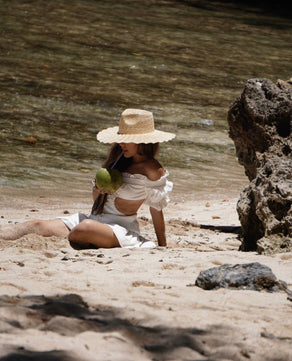 Augustine Hat Co. Nalu Wide brim straw hat - Augustine Hat Co. - Living with Ivey