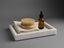BIDKhome | Marble Tank Tray 12x8" Opal White - BIDKhome - Living with Ivey