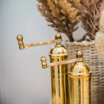 Brass Salt and Pepper Mill Set - Rune - Jakobsen Design - Living with Ivey