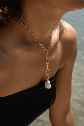 Caspian Lariat Necklace - Christine Elizabeth Jewelry - Living with Ivey