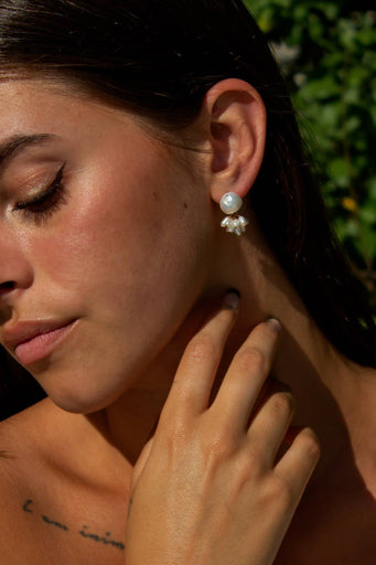 Christine Elizabeth Jewelry | Fleurette Stud Earrings - Christine Elizabeth Jewelry - Living with Ivey