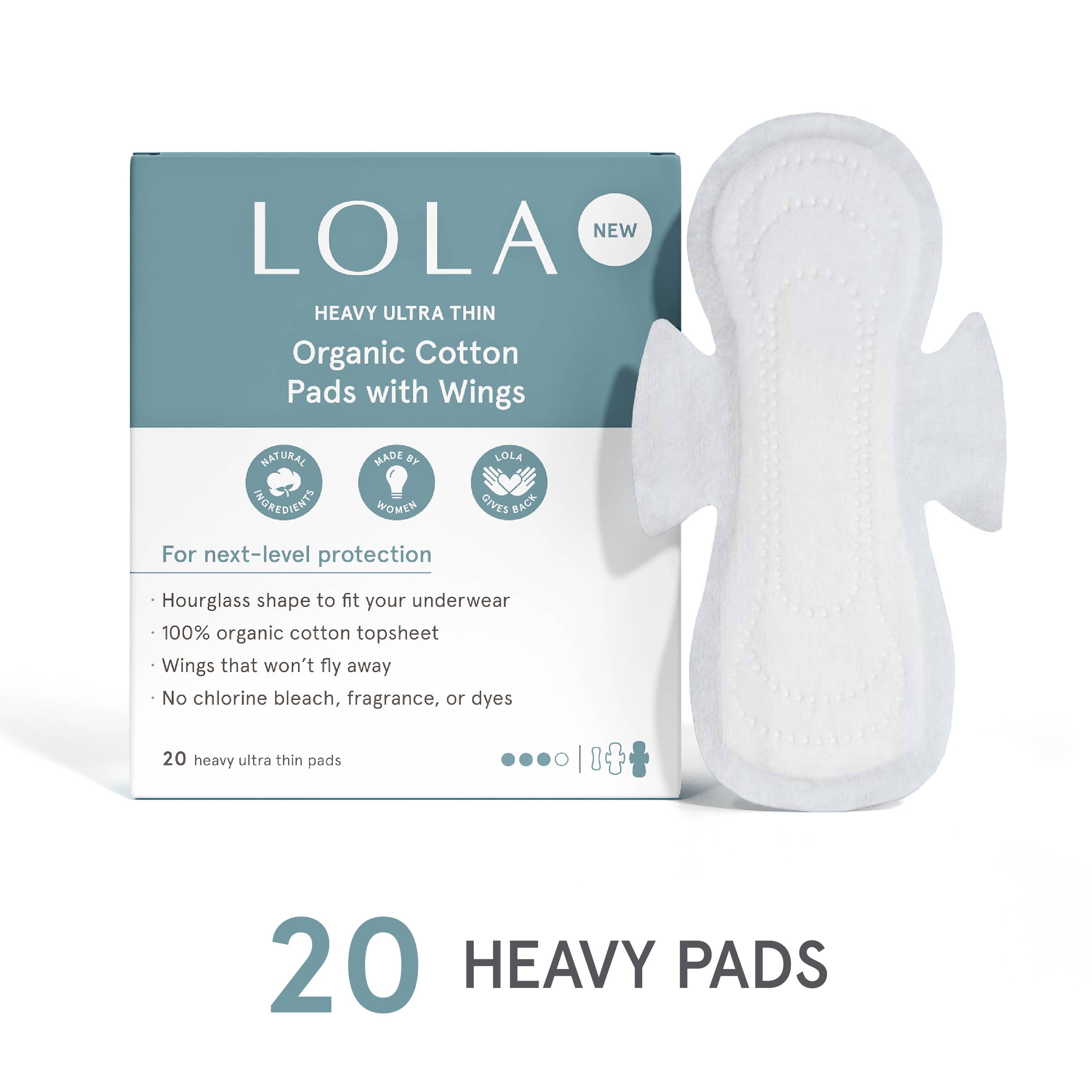 20ct Ultra Thin Pads w/ Wings, Heavy