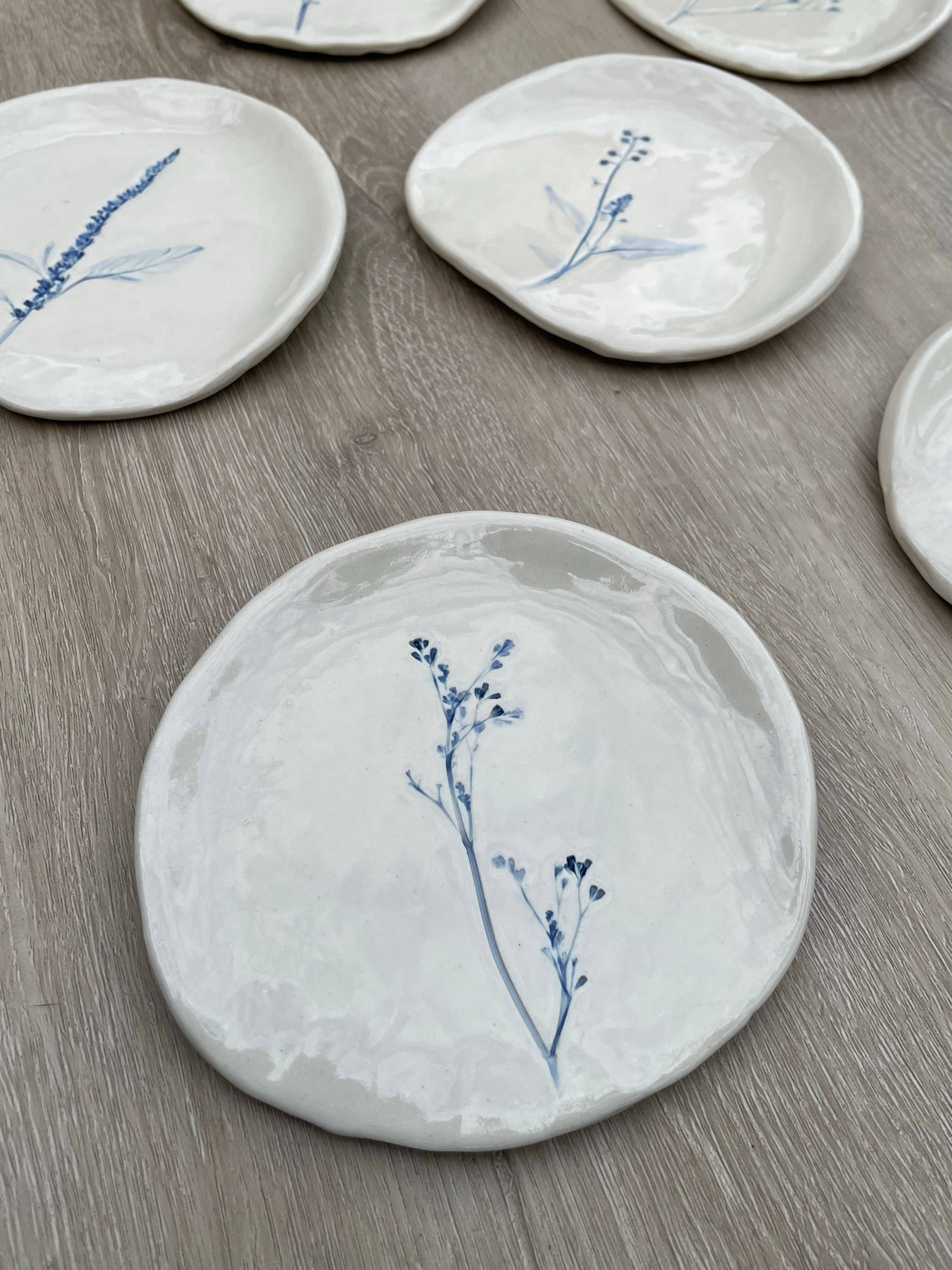 Hand-Painted Floral Spoon Rest - Thumbnail 3