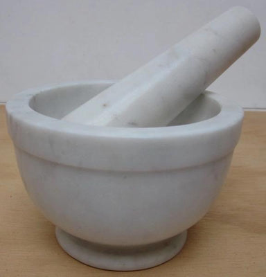 Marble Mortar and Pestle - Living with Ivey