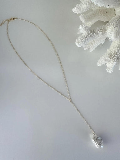 Baroque Pearl Y Lariat Necklace - Living with Ivey