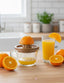 BIDKhome | Wood Juicer with Glass Cup
