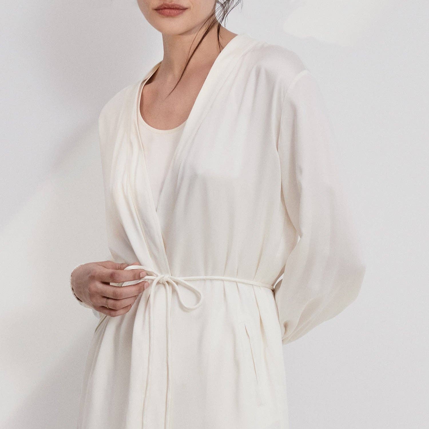 Washable Silk Long Robe - Living with Ivey